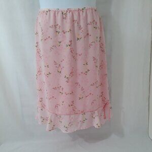 Coldwater Creek Pink Floral Skirt - Size 12
